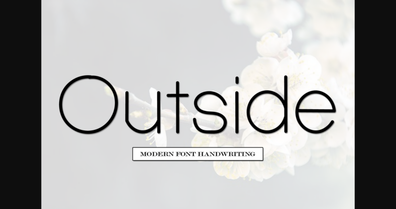 Outside Font Poster 3