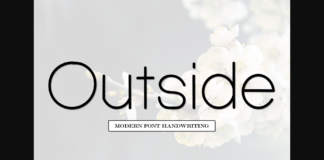 Outside Font Poster 1