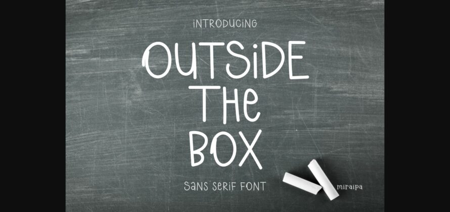 Outside the Box Font Poster 3