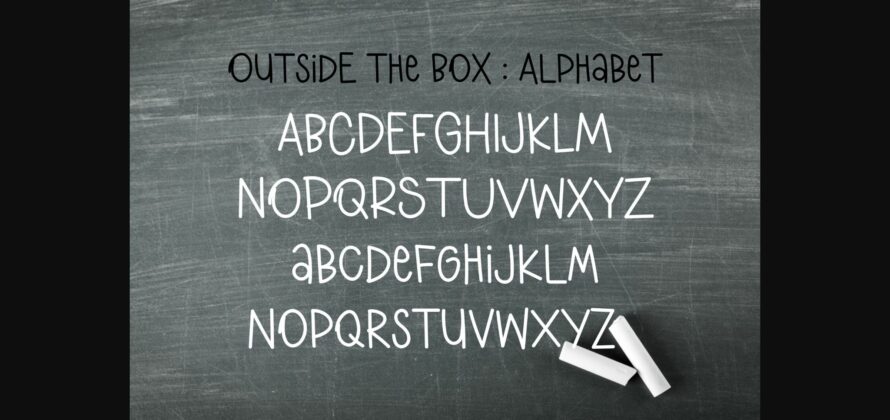 Outside the Box Font Poster 5