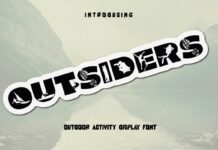 Outsiders Font Poster 1