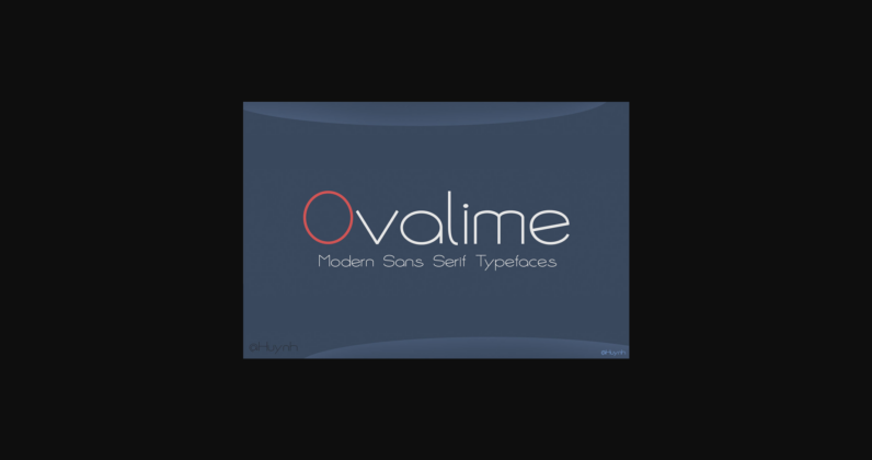 Ovalime Font Poster 3