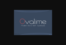 Ovalime Font Poster 1