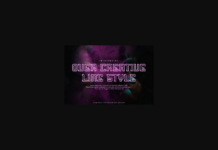 Over Creative Line Font Over Creative Line Font Poster 1