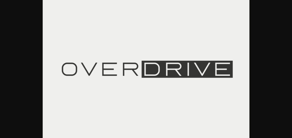 Overdrive Font Poster 3