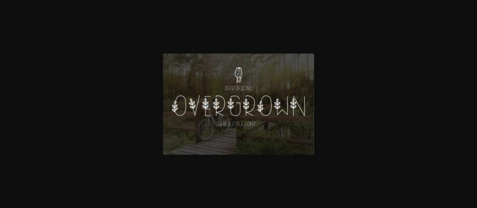 Overgrown Font Poster 3
