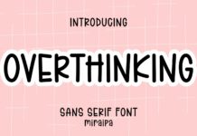 Overthinking Font Poster 1