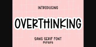 Overthinking Font Poster 1