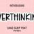 Overthinking Font