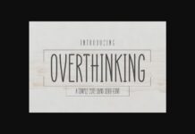 Overthinking Font Poster 1