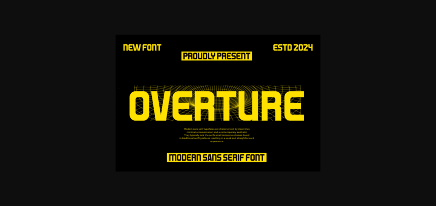 Overture Font Poster 3
