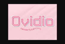 Ovidio Font Poster 1