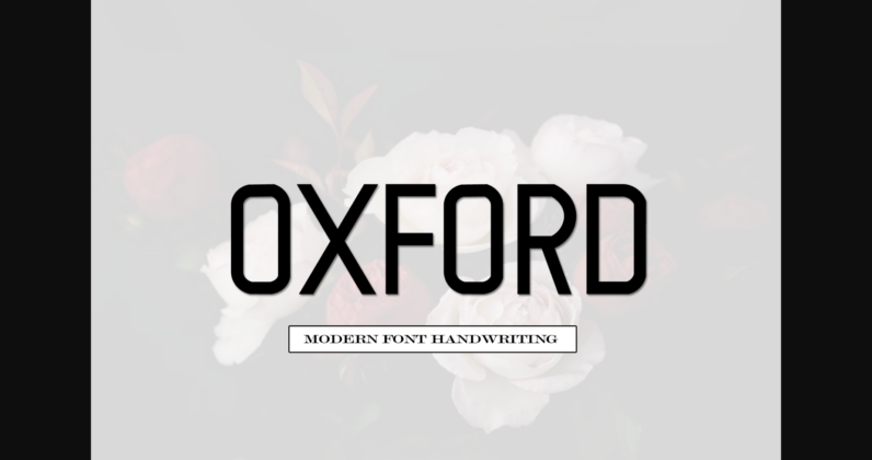 Oxford Font Poster 3