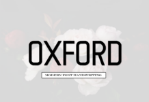 Oxford Font Poster 1