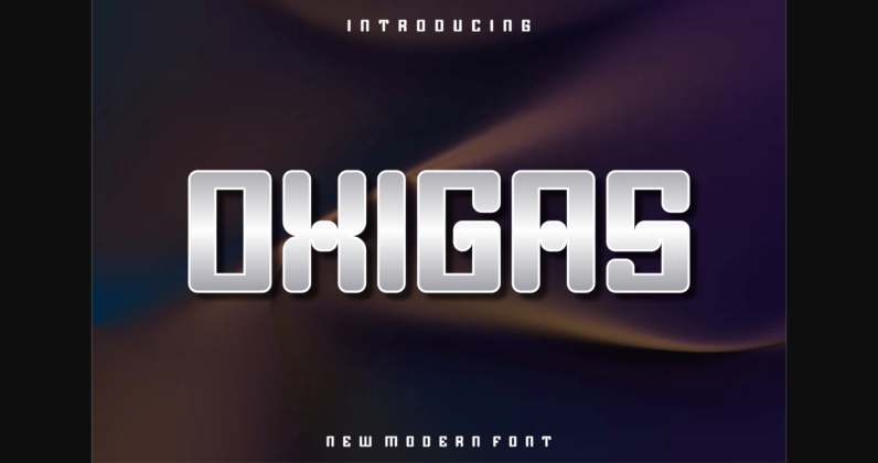 Oxigas Font Poster 3