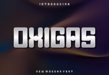 Oxigas Font Poster 1
