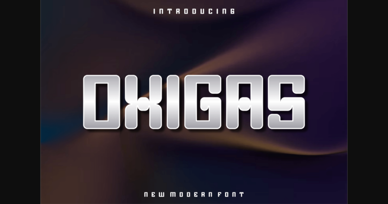 Oxigas Font Poster 1