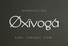 Oxivoga Font Poster 1