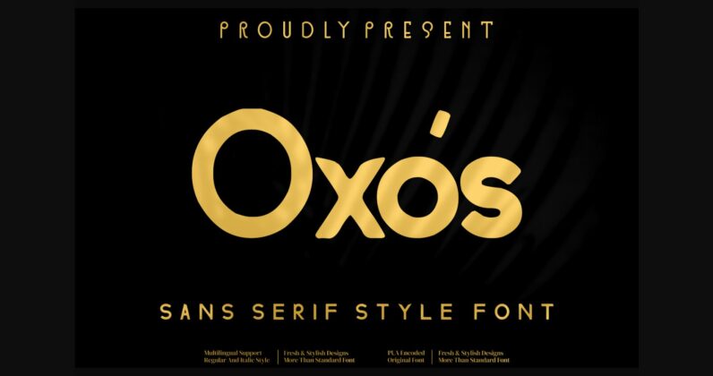 Oxos Font Poster 3