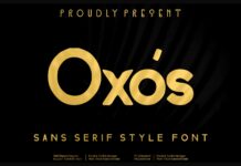 Oxos Font Poster 1