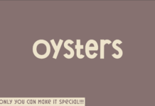 Oysters Font Poster 1