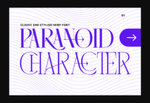 Paranoid Character Font Poster 1