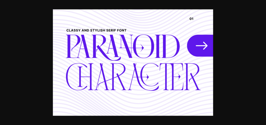 Paranoid Character Font Poster 1