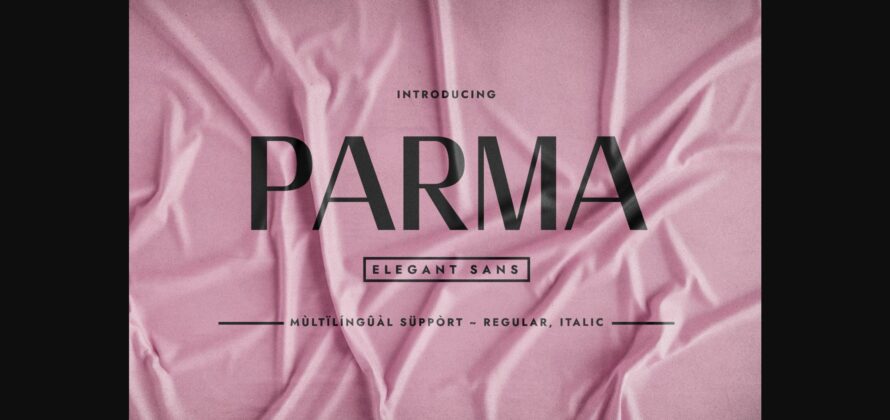 Parma Font Poster 3