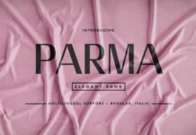 Parma Font Poster 1