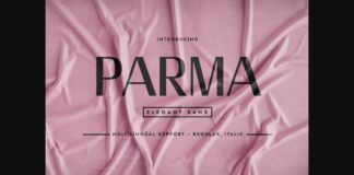 Parma Font Poster 1