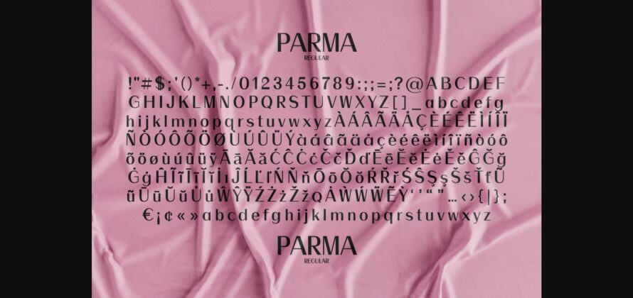 Parma Font Poster 8