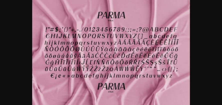 Parma Font Poster 9