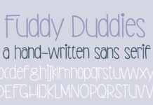 PN Fuddy Duddies Font Poster 1