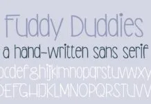 PN Fuddy Duddies Font Poster 1