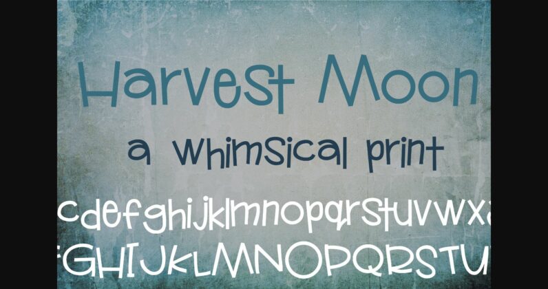 PN Harvest Moon Font Poster 3