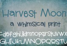 PN Harvest Moon Font Poster 1