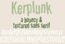 PN Kerplunk Font Poster 1