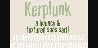 PN Kerplunk Font Poster 1