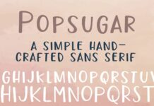 PN Popsugar Font Poster 1