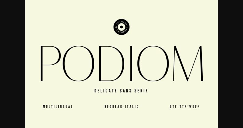 Podiom Font Poster 3