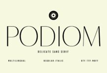 Podiom Font Poster 1