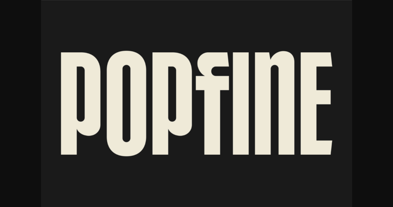 Popfine Font Poster 3