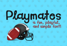 Playmates Font Poster 1
