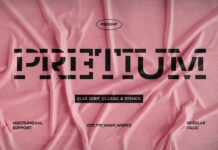 Pretium Font Poster 1