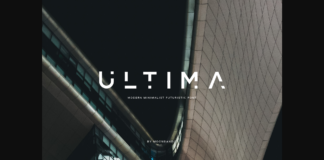 Ultima Font Poster 1