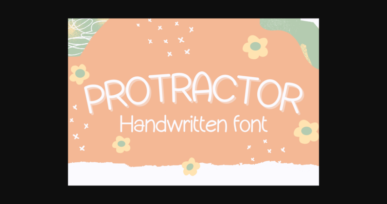 Protractor Font Poster 3