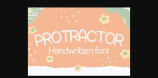 Protractor Font Poster 1