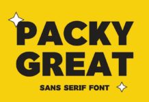 Packy Great Font Poster 1