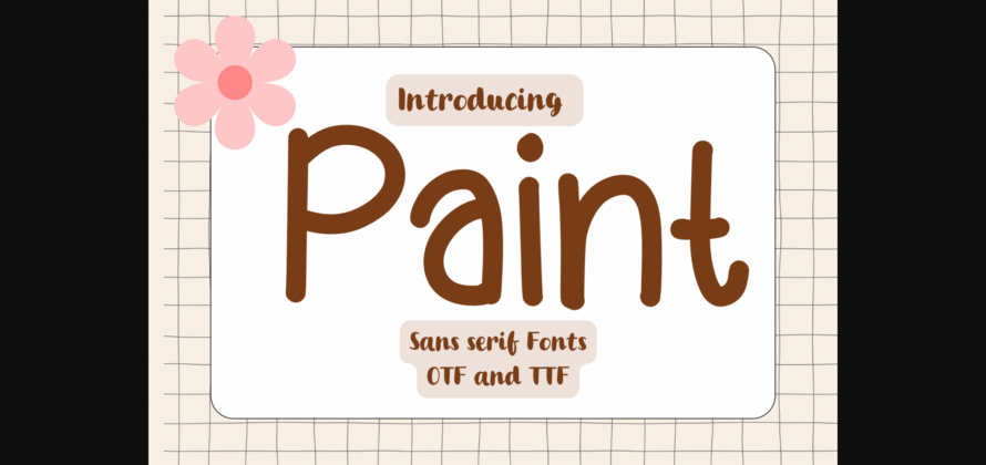 Paint Font Poster 3