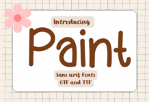 Paint Font Poster 1